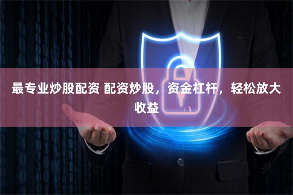 最专业炒股配资 配资炒股，资金杠杆，轻松放大收益